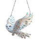 Crystal Sky Bluebird Stained Art Ornament