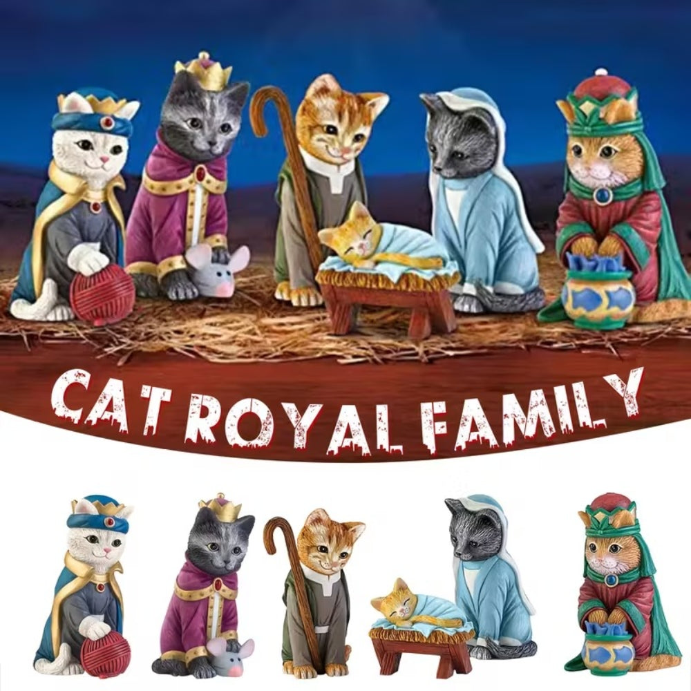 The PURR-fect Christmas Pageant Nativity Figurine Collection