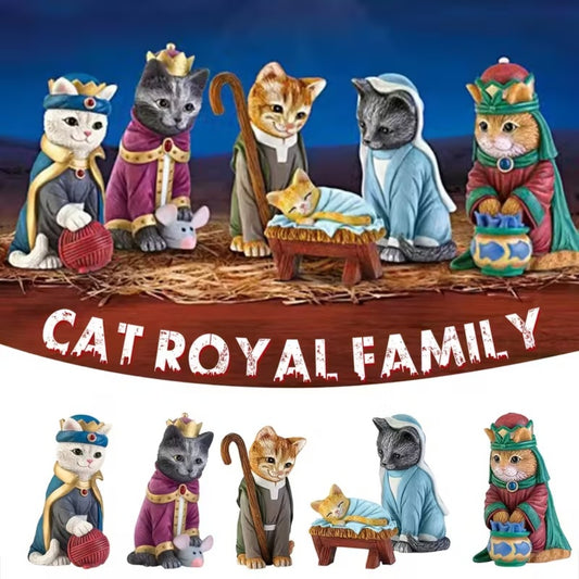 The PURR-fect Christmas Pageant Nativity Figurine Collection