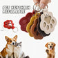 Pet Paw Shaped Leather Keychain
