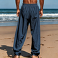 Men's Relaxed Linen Straight Leg Pants