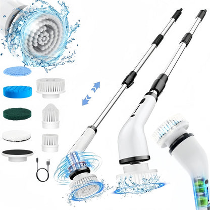 Cordless Electric Spin Scrubber - Upgraded Shower Spin Scrubber Kit