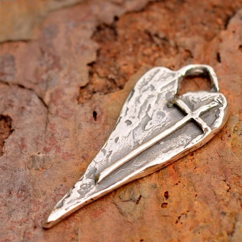 Handmade Silver Cross Healing Heart