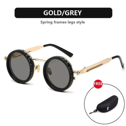 ND9 Adjustable Polarized Sunglasses - 9-Level Dimming UV400 Retro Round Shades