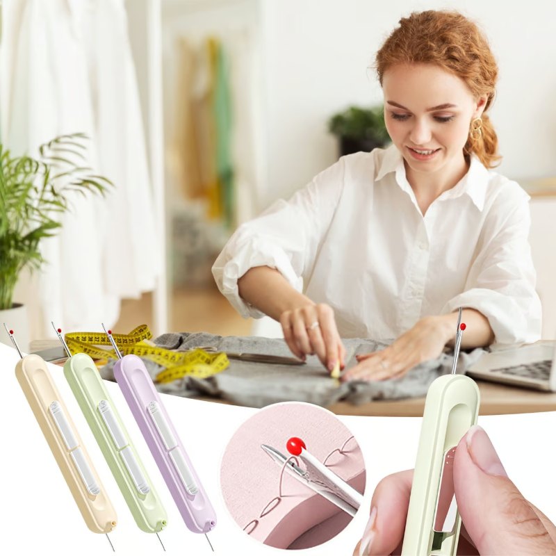 Automatic Needle Threader - 2 in 1 Threading and Thread Removal Tools