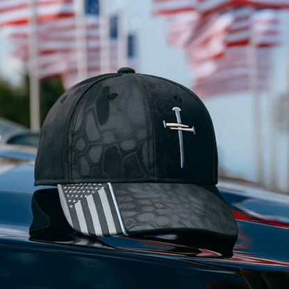 Adjustable Jesus 3 Nail Cross Hat