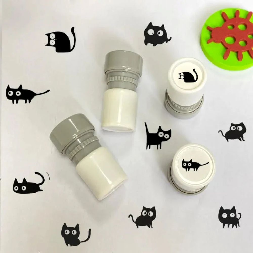 Self-Inking Mini Cat Stamps
