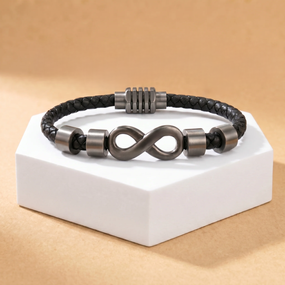 Infinity Name Bracelet - For the Man Who Holds Us Together