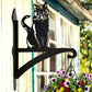 Sitting Cat Metal Hanging Bracket Plant Stand PS009