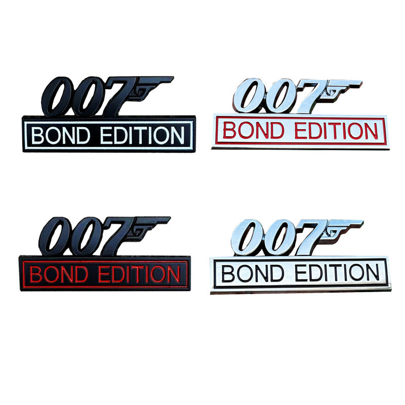 007 Bond Edition - Emblem Sticker Badge, Funny Decals for Car, Truck, SUV, Motorcycle - TE035