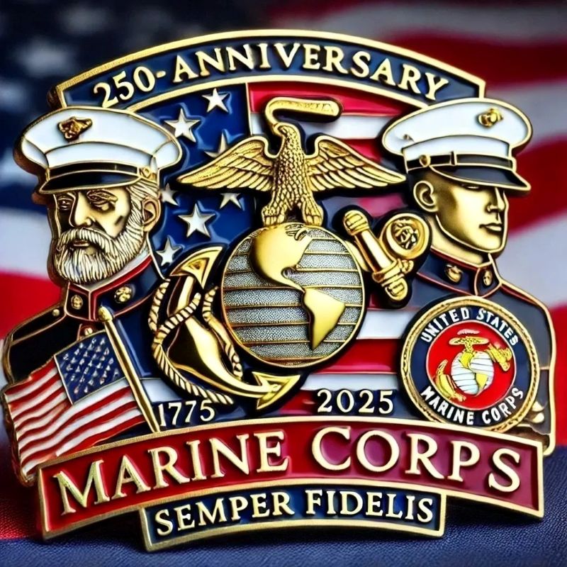 250th Anniversary U.S. Marine Corps Commemorative Pin