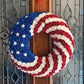 Red White and Blue Roses Patriot Wreath
