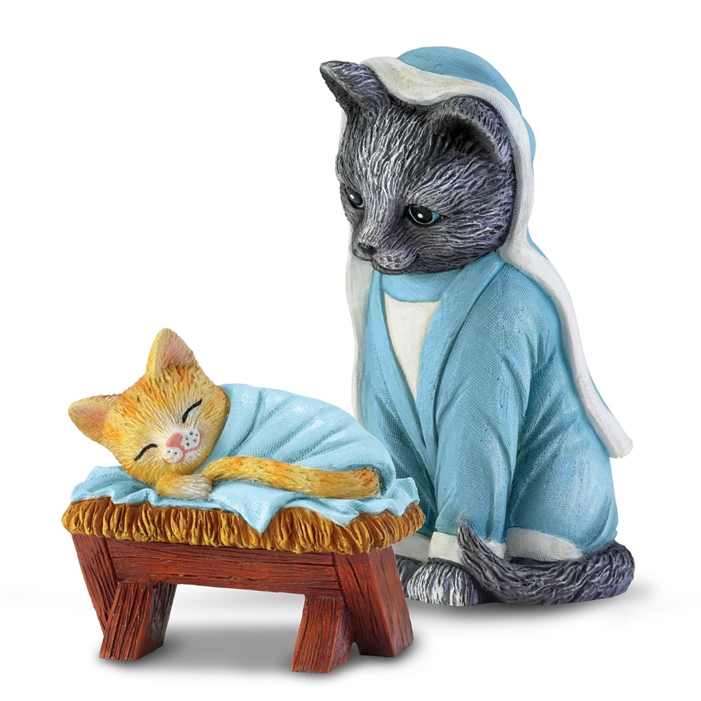 The PURR-fect Christmas Pageant Nativity Figurine Collection