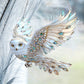 Crystal Sky Bluebird Stained Art Ornament