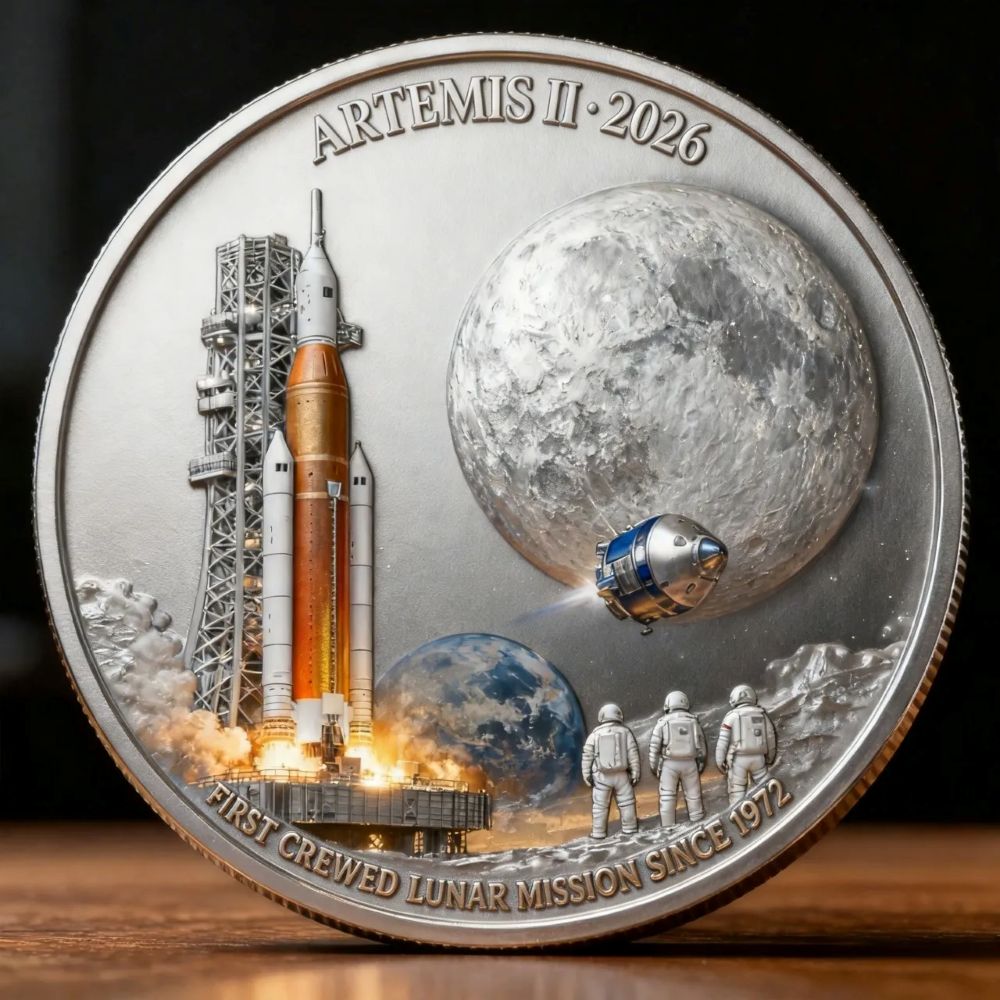 Artemis II Lunar Mission Commemorative Coin