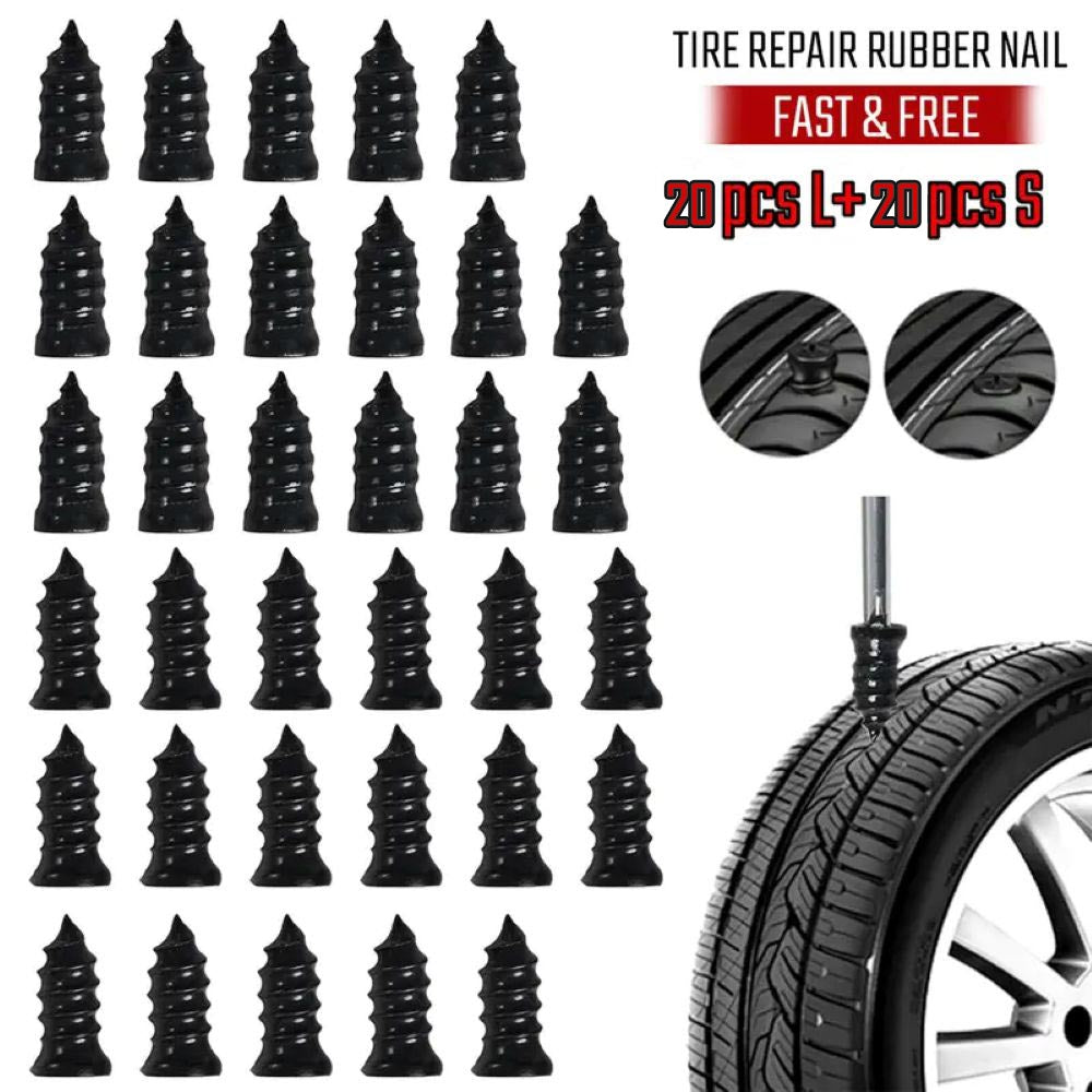 Tire Repair Vacuum Rubber Nails Kit