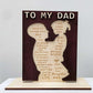 Father's Day Wooden Decoration