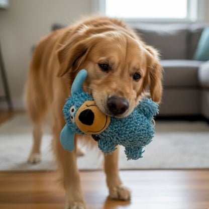 Squeaky Dog Tooth Cleaning Plush Toy – Soft Chew & Interactive Play