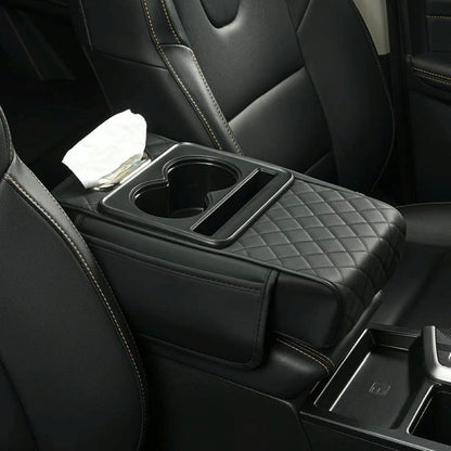 Multifunctional PU Leather Car Armrest Box Mat