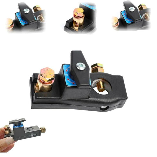 Heavy-Duty Copper Battery Disconnect Switch Universal 12V/24V Power Cut-Off