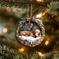 Dachshund In Mini Baskets Ornament - MB020