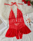Women's Sexy Solid Color Lace Pajamas