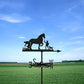 Man and Horse Stainless Steel Weathervane MW090