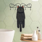Adorable Cat Hand Towels - Black Cat