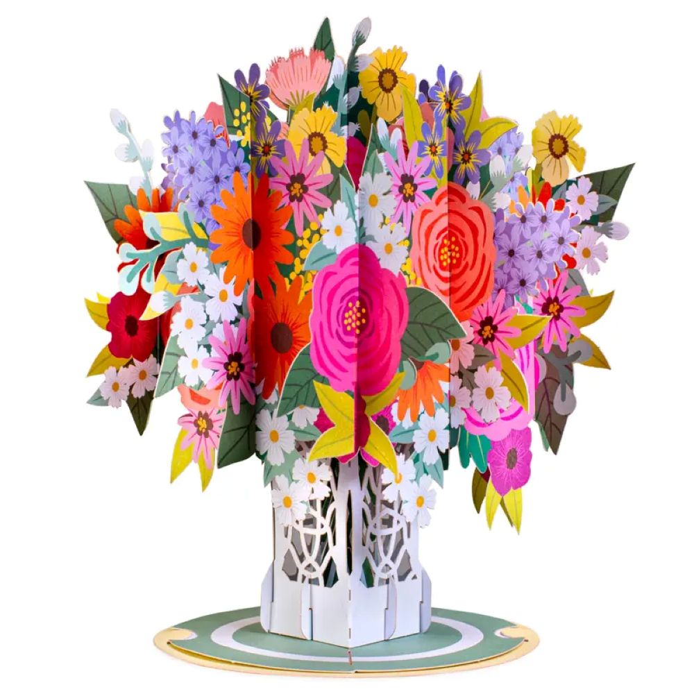 Paper Love Flower Bouquet Pop-Up Card