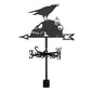 Crow And Skeleton Stainless Steel Weathervane MW113