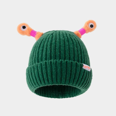 Winter Parent-Child Cute Glowing Little Monster Knit Hat