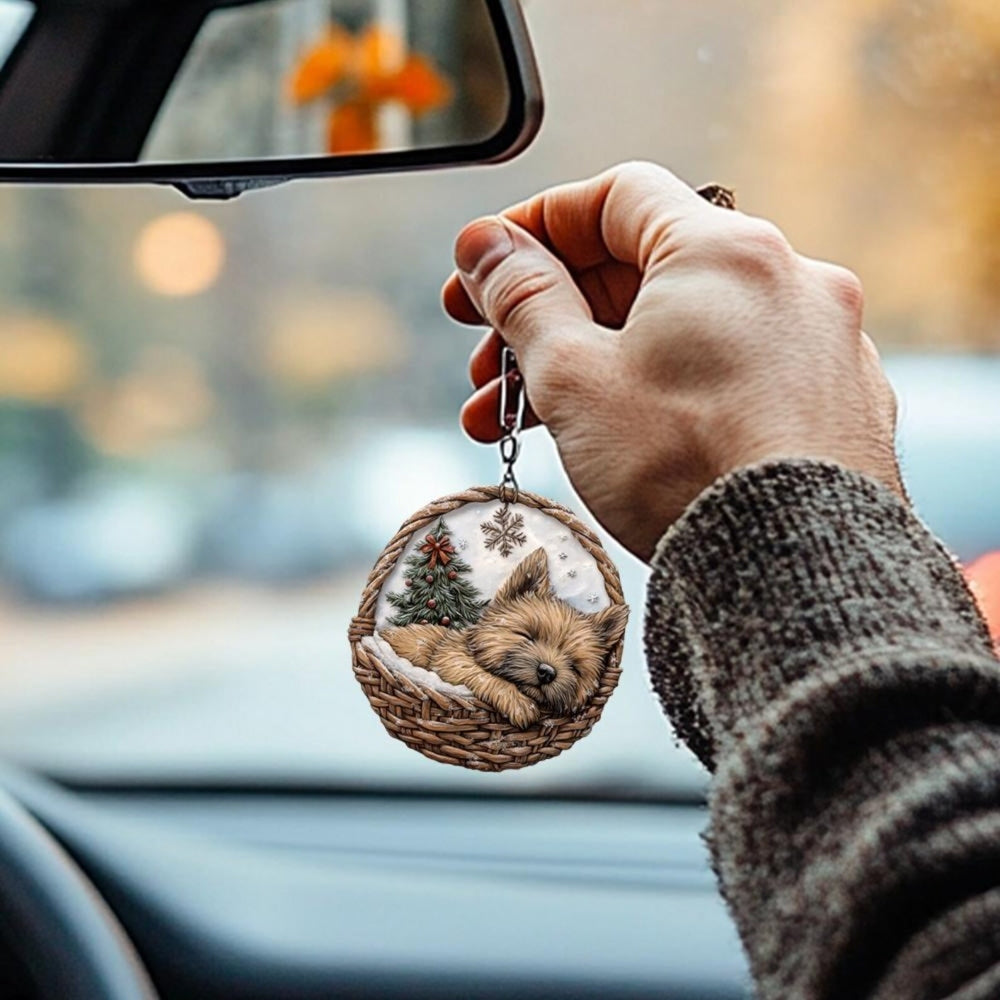 Cairn Terrier In Mini Baskets Ornament - MB024