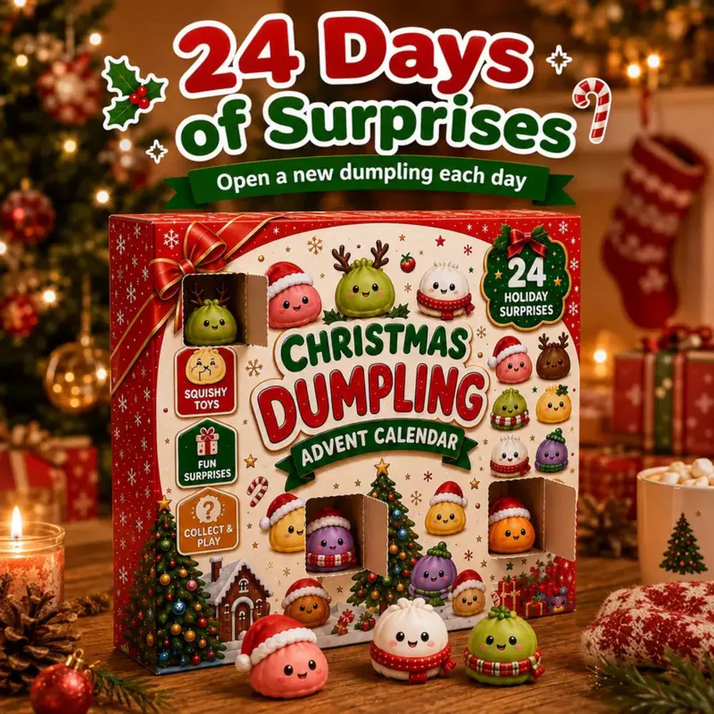 24-day Christmas countdown calendar with numbered surprise compartments