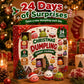 24-day Christmas countdown calendar with numbered surprise compartments