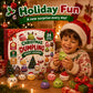 Set of 24 mini squishy toys for a Christmas countdown gift