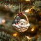 Havanese In Mini Baskets Ornament - MB025