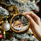 Pomeranian In Mini Baskets Ornament - MB026