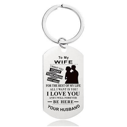 I Love You And I Will Forever Be Here - Inspirational Keychain - A913