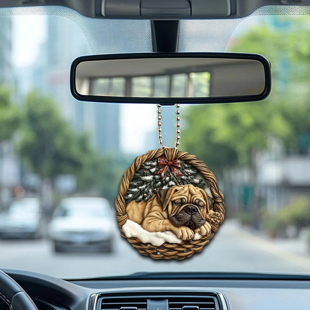 English Mastiff In Mini Baskets Ornament - MB028