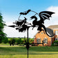 Witch and Dragon Stainless Steel Weathervane MW020