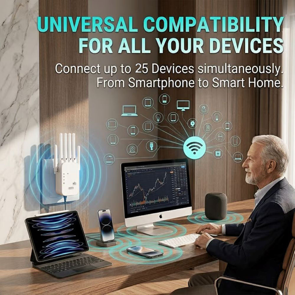 1200Mbps Ultra-Speed WiFi Repeater