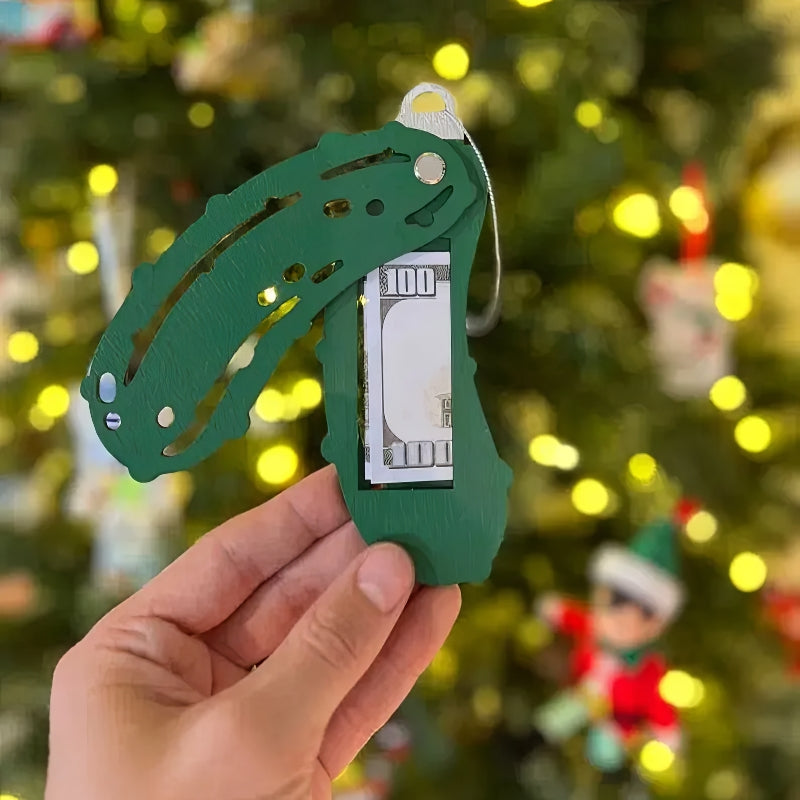 Christmas Pickle Money Holders Gift