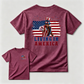 Apollo Creed Living In America July 4th Independence Day Graphic T-Shirt