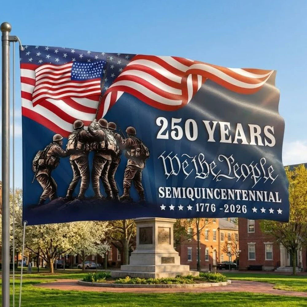 American 250 Years We The People Semiquincentennial Grommet Flag - C038