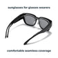 SnapShades MEN Sleek Black Fit Over Sunglasses