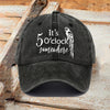 Retro It's 5 O'clock Somewhere Print Baseball Cap