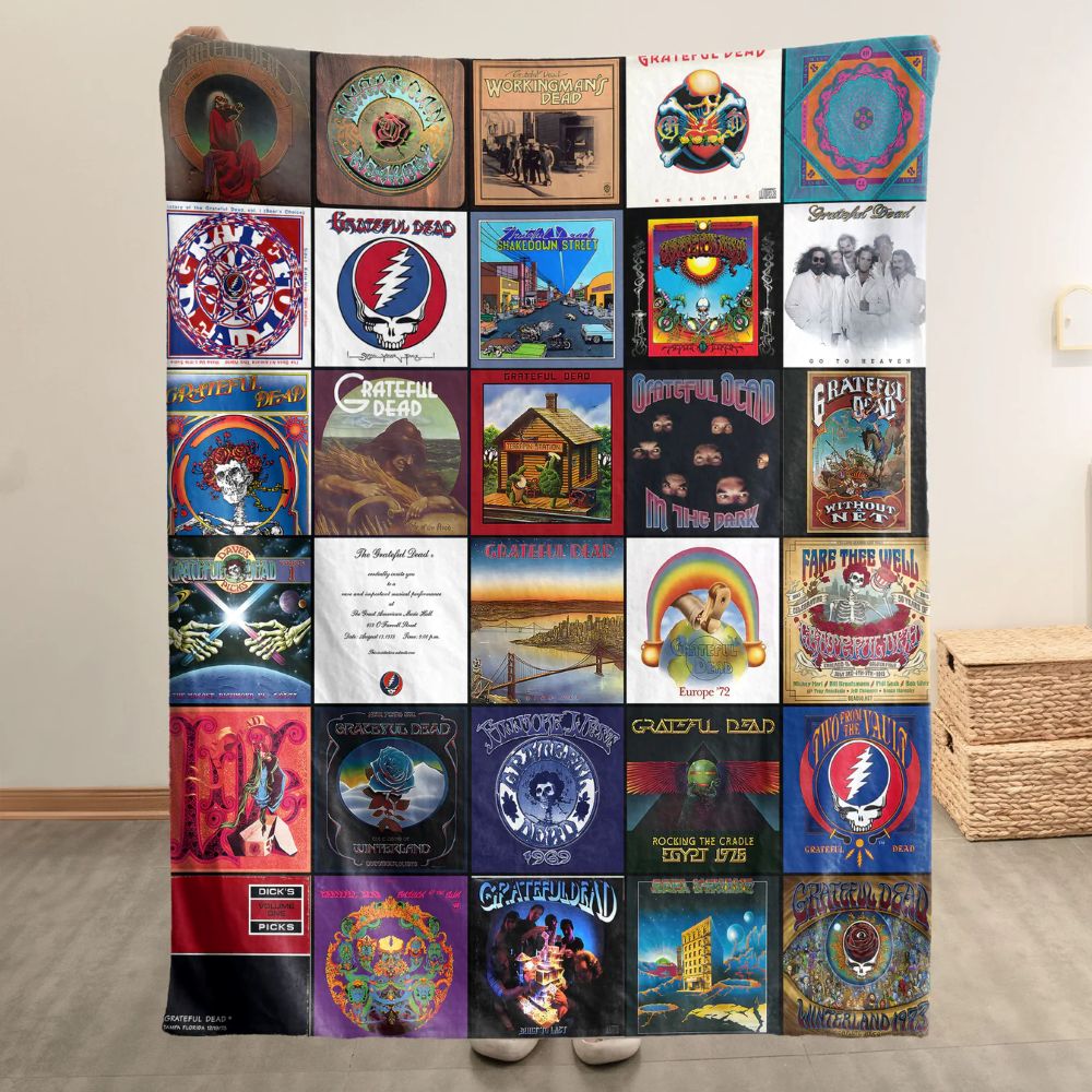 Grateful Dead Blanket - D601 - A Psychedelic Journey in Every Stitch