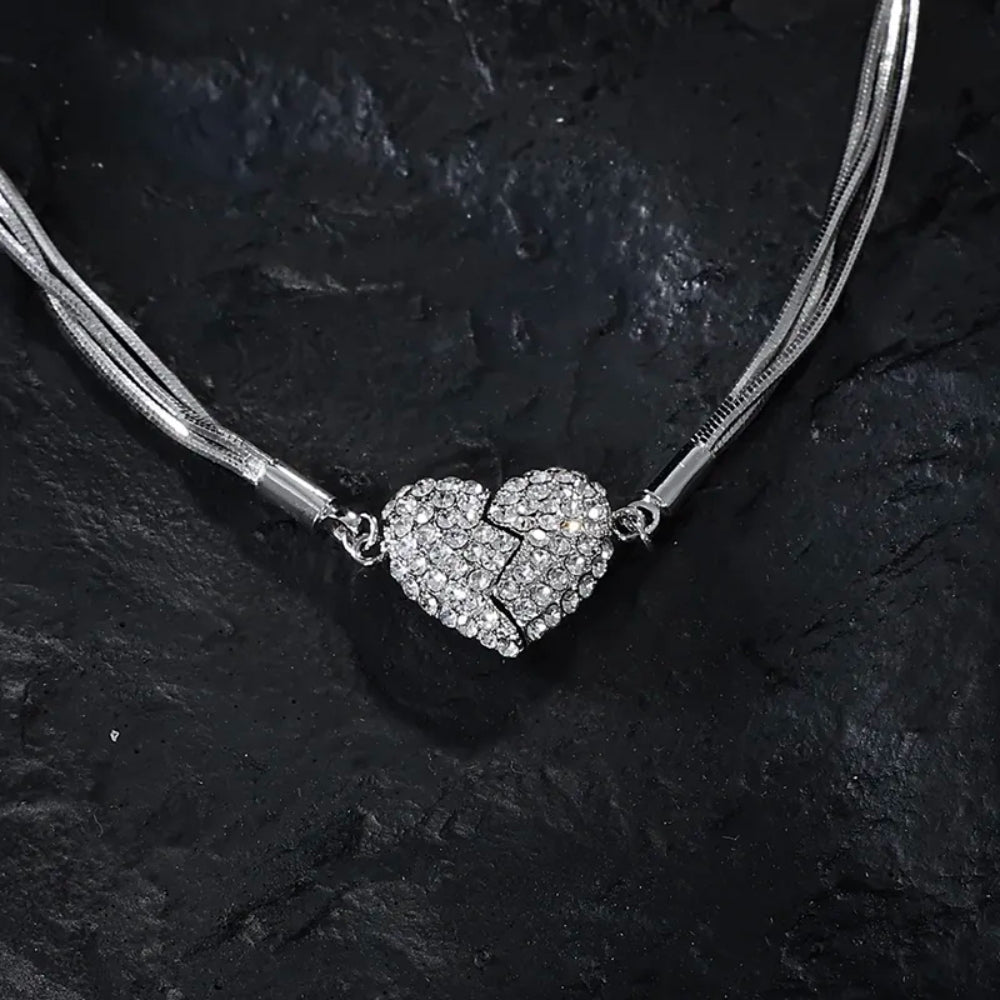 Magnetic Love Patchwork Necklace