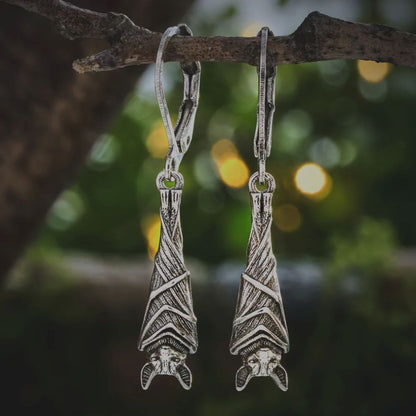 Leverback Vintage Hanging Bat Jewelry