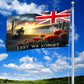 Remembrance Day Australian Veteran Lest We Forget Grommet Flag - C037